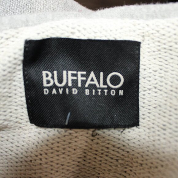 EUC Buffalo heather grey multicolour sequin patchwork star open cardigan Large - Picture 4 of 5